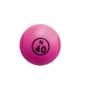 Boite Boule De Loto Magnetique Et 100 Pions Fuchsia - Couvercle Aimant Ramasse Jetons, Rangement - Accessoires - Set Bingo Et Carte