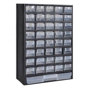 Armoire à outils avec 41 tiroirs plastique boîte à outils rangement 02_0003803