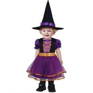 Déguisement sorcière violet bébé - 18/24 mois - violet - guirca 76111