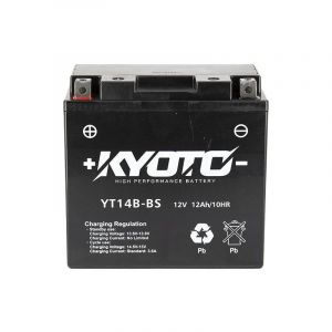 Kyoto Batterie GT14B-BS sla-agm - Sans Entretien - Prête à l'Emploi - Equivalente YT14B-BS