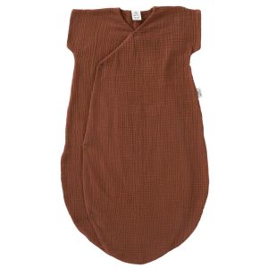 BB & Co Gigoteuse d'été en gaze forme kimono Mix&Match MARRON