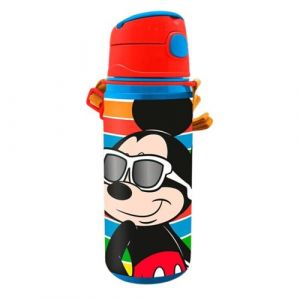 KIDS LICENCING Gourde avec paille int&eacute;gr&eacute;e Mickey - 500 ml
