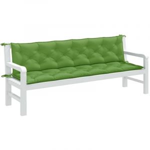 VidaXL Coussins De Banc De Jardin Lot De 2 Vert Mélangé Tissu