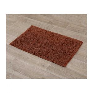 Tendance Tapis de salle de bain Cuivre en Microfibre chenille 50 x 80 cm - Cuivre