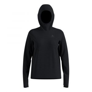 Odlo Essential Thermal Midlayer Maillot De Course Femmes - Noir, Taille L