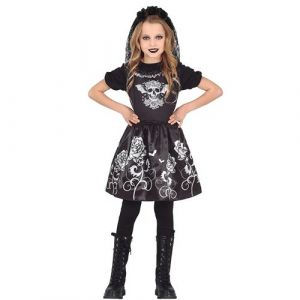 Fiesta guirca D&eacute;guisement danseuse gothique enfant - 5/6 ans - noir 77645