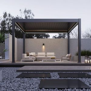 Kit &eacute;clairage LED pour pergola bioclimatique autoportante 4x4M