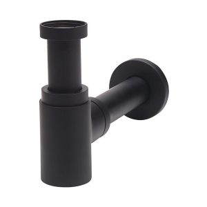 Image de Wirquin Siphon laiton Design pour lavabo Black Touch Noir