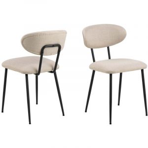 Denise chaise de salle à manger beige.