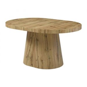 Table à manger extensible 6 à +12 personnes en mdf - Naturel Clair - cloeva