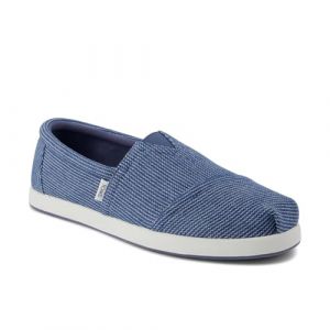 Toms Homme Alp FWD Semelle de Mocassin, Toile de Coton recyclé Bleu Marine, 45 EU
