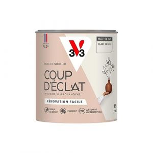Image de V33 Peinture murale int&eacute;rieure Coup d'&Eacute;clat Blanc cocon Mat Poudr&eacute; 0,5L