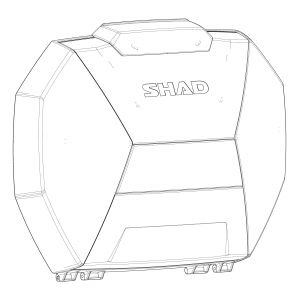 Shad Couvercle valises latérales moto