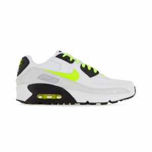 Nike Chaussure Air Max 90 LTR pour Enfant plus âgé - White/Black/Pure Platinum/Volt, White/Black/Pure Platinum/Volt