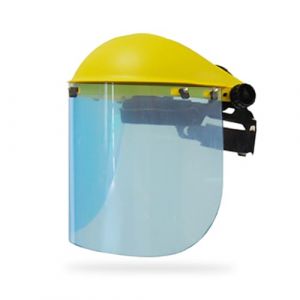 Greenstar OZAKI - Visière De Protection Ecran En Polycarbonate - Modèle Professionnel - Relevable - Tour De Tête Réglable - Débroussailleuse & Bricolage