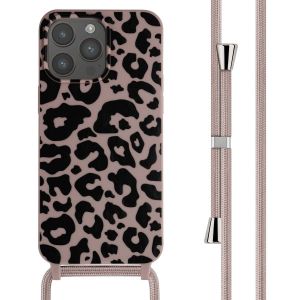 Image de Imoshion Coque design en silicone avec cordon iPhone 15 Pro Max - Animal Pink