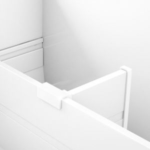 Blum 7952586 ORGA-LINE Chevalet long en acier RAL 9006 Finition Gris