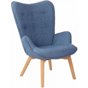 CLP Chaise Lounge Durham en Tissu bleu