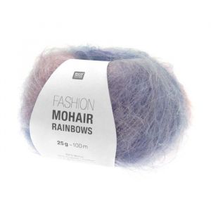 Pelote de laine et mohair FASHION MOHAIR RAINBOWS - 25GR - Rico Design 04 Violet Fresh - 04 Violet Fresh