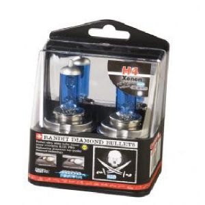 Image de 2 Ampoules Xenon Bandit - H4 12V 55W 4600K - P43T - Homologuees