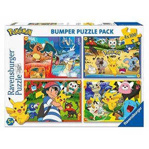 Image de Ravensburger Pokemon Puzzle 4x100 Bumper Pack