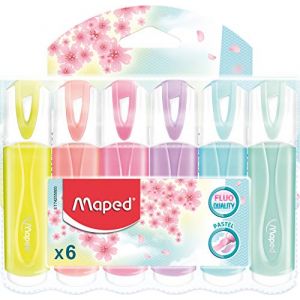 Image de Maped 6 Surligneurs Pastels Assortis