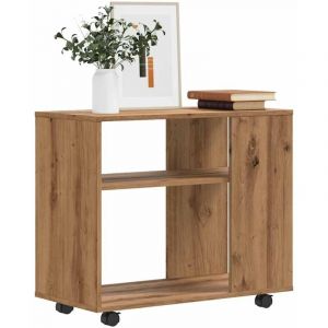 VidaXL Table d'appoint chêne artisanal 70x35x55 cm bois d'ingénierie