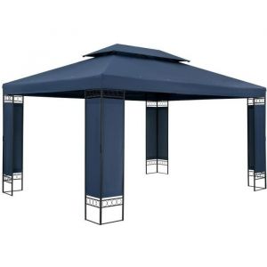 Tonnelle de jardin ELDA - 3 x 4 m - Pavillon - Bleu