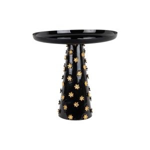 Present time Table D'appoint Golden Flowers - Noir