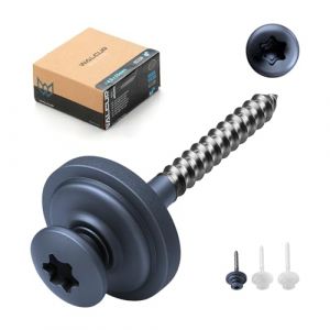 WALCUR Vis Spengler &oslash; 4.5 x 25mm de Terrasse Autoperceuses en Acier Inoxydable 100 Pi&egrave;ces anthracite gris