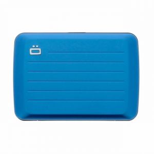 Ögon Designs Porte cartes en aluminium V2 bleu étanche