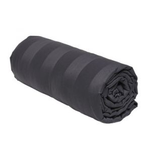 Image de Today Draps housse SATIN FUSAIN Noir - Taille 140x200 cm