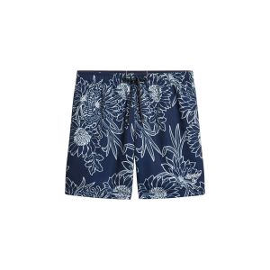 Superdry Maillot de bain Printed Swim 15 pouces bleu marine fonc&eacute; blanc - S