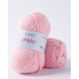 Pelote de fil &agrave; tricoter Charly rose - Phildar