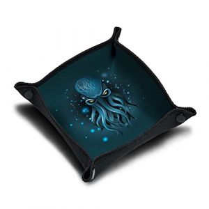 Piste de dés Cthulhu 21x21 cm - Plateau à dés pliable - Immersion Haute Qualité pour jeu de societe