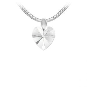 Collier Femme So Charm - B4248-CRYS+SN016 - Collier Coeur Argenté