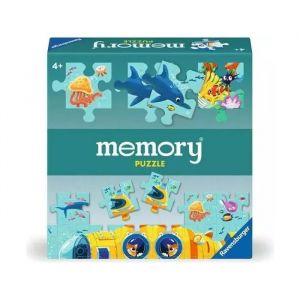 Ravensburger 22461 - Puzzle Memory - Monde sous-Marin - pour 2 &agrave; 4 Fans de Memory &agrave; partir de 4 Ans, Le Classique du Jeu de m&eacute;moire de renomm&eacute;e Mondiale comme Jeu de Puzzle