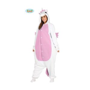 Pyjama Licorne Blanc Et Rose - Rose - Taille Unique