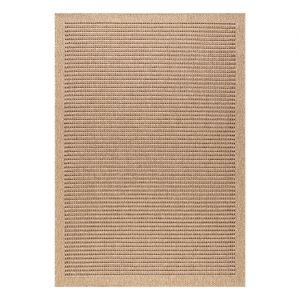 Nazar Tapis effet jute naturel marron 200x290