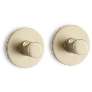 Image de Spirella 2 crochets muraux pour serviette ELSIE Zinc Or mat