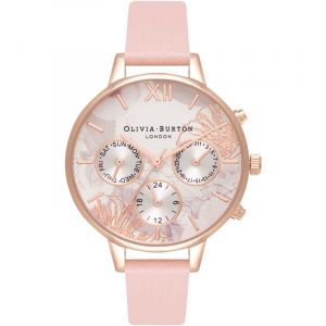 Image de Olivia burton Montre Femme Abstract Florals Silver & Dusty Pink OB16CGS07
