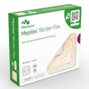 Medicazione In Schiuma Di Poliuretano Mepilex Border Flex 10 X10 Cm 5 Pezzi