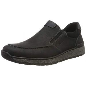 Rieker Herbst/Winter, Mocassins Homme, Noir (Schwarz/Schwarz/Schwarz 00), 45 EU