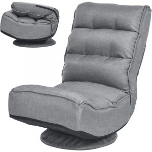 Chaise de sol ergonomique avec dossier pliable 75x59x83cm