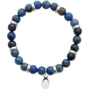 Brillaxis Bracelets Bracelet homme perles Aventurine Bleue