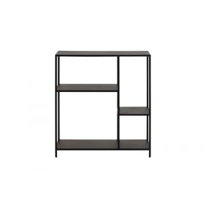 Hellin Bibliothèque scandinave en métal noir 3 tablettes - harlow