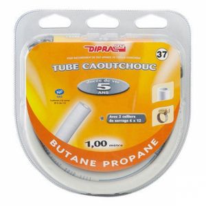 Dipra Tube en caoutchouc pour gaz butane propane (1,00 m) - Longeur : 1,00 m -