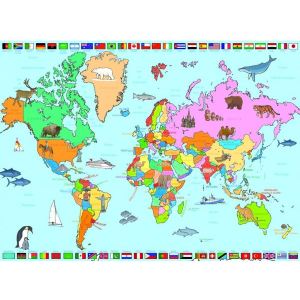 Nathan Puzzle Carte du Monde 250 pièces