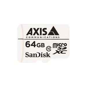 Axis Surveillance - Carte mémoire 64 Go Class 10 microSDXC (adaptateur microSDXC vers SD)