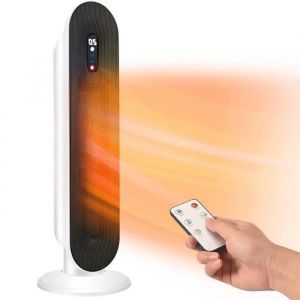 Bleosan - 2000W Radiateur Soufflant Électrique Puissant Chauffage Rapide Télécommande avec Protection Contre Renversement et Surchauffe